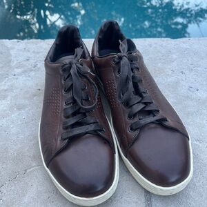 Tom Ford brown leather sneakers size 10